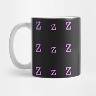 Pink Typewriter Letter Z Mug